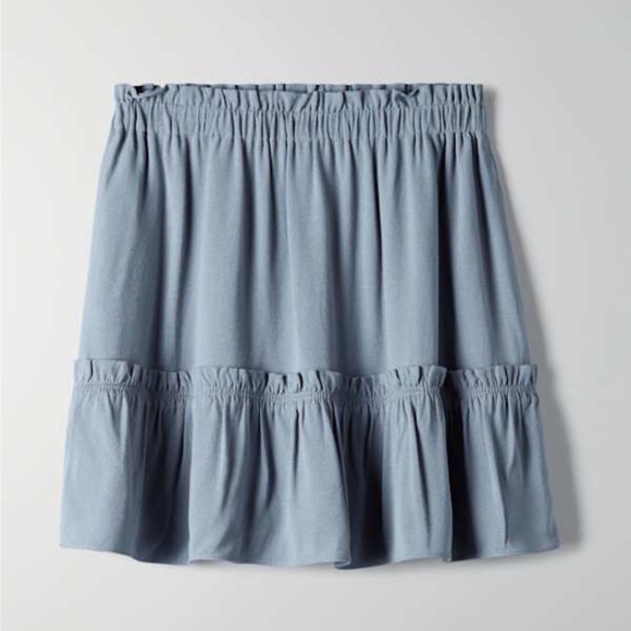 Aritzia Dresses & Skirts - Aritzia Trixie Skirt Granite Blue Size M